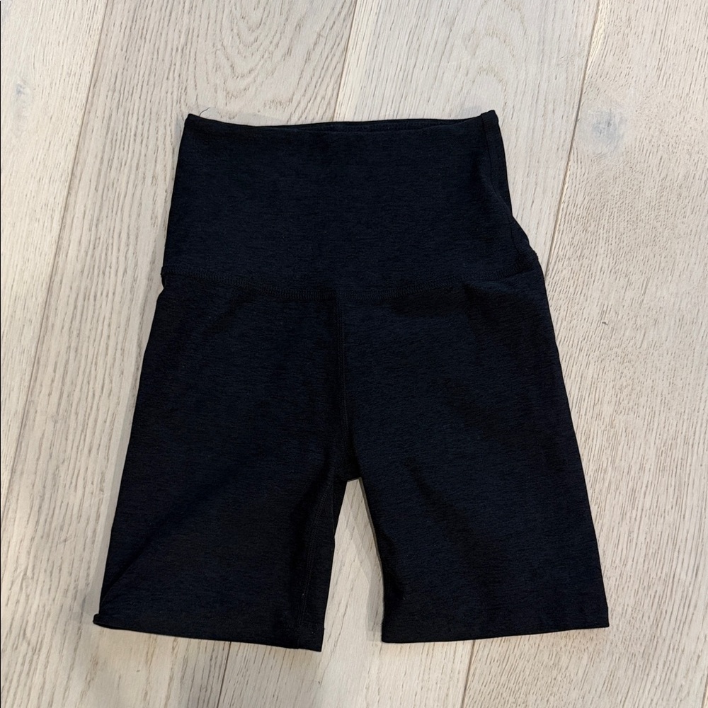 Beyond Yoga Black High-Waisted Biker Shorts